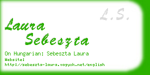 laura sebeszta business card